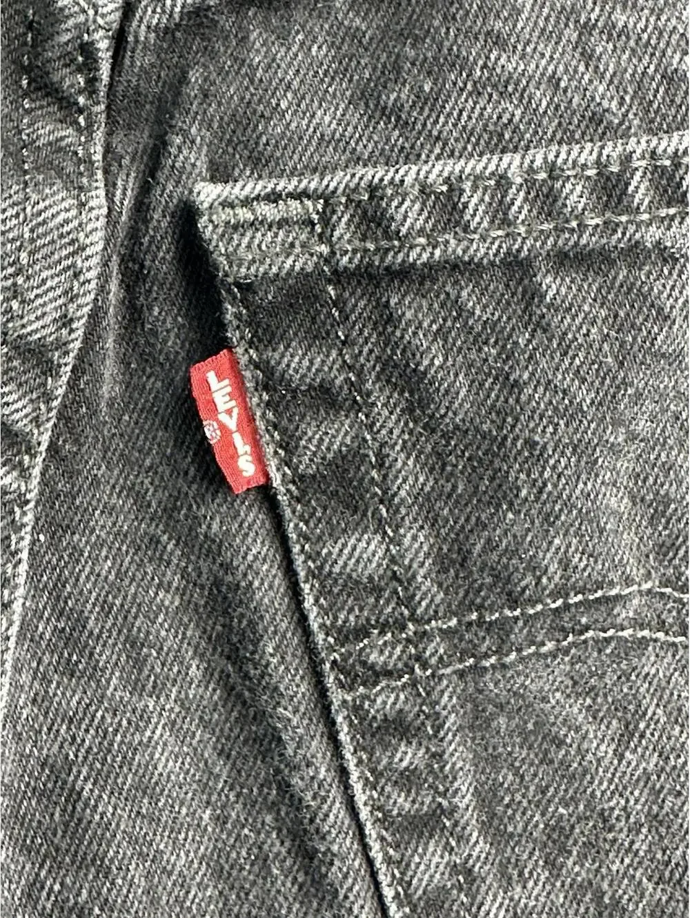 🖤⚡ Vintage 501 Levi’s Premium Black Wash Straight Jeans W25 L30 8861-25 ⚡🖤 - Picture 11 of 16